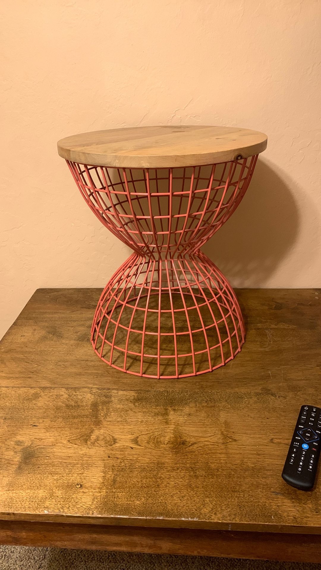 Unique Iron and Wood Stool