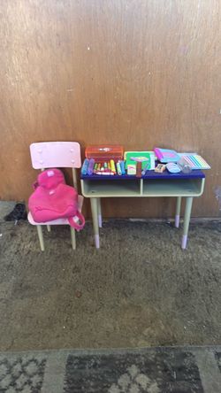 Our Generation School Desk and Chair Set with Accessories