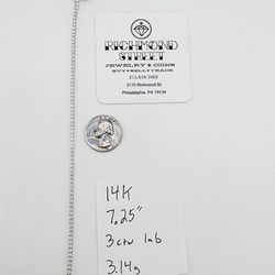 14k gold 3ctw VS1 EF lab diamond tennis bracelet