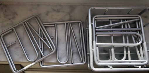 Drink Coasters say “FUN” - Heavy Top Quality No Rust