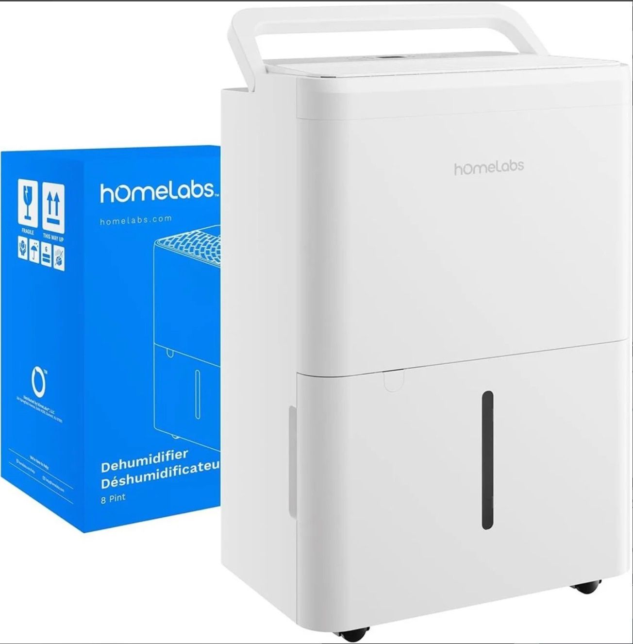 hOmeLabs 8 Pint Wi-Fi Dehumidifier for up to 1,800 Sq Ft Rooms