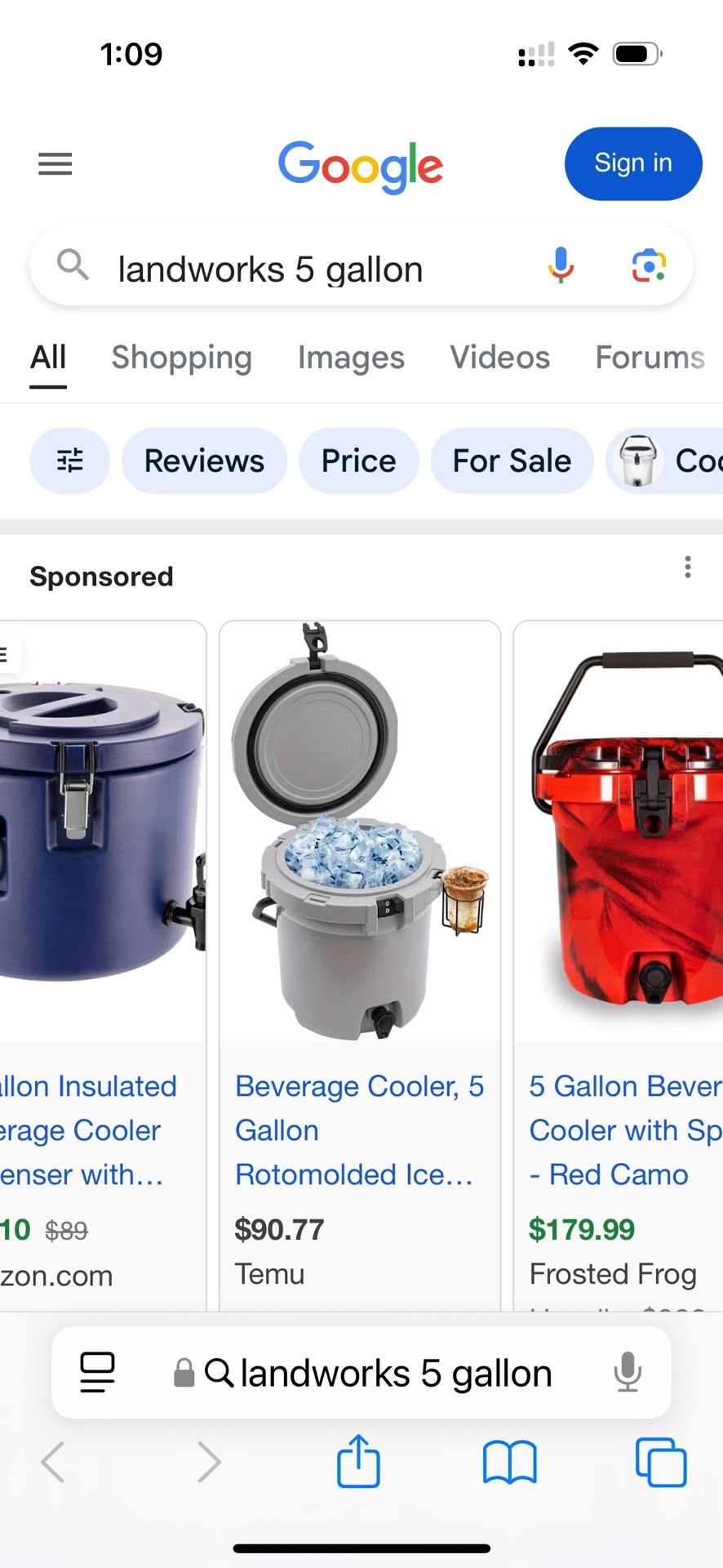 Landworks Insulated Ice Chest