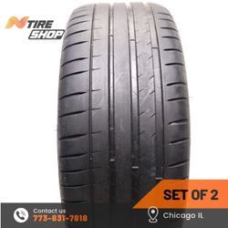 Set of 2 Used  7/32   Summer  245/40ZR20  99Y  Michelin  Pilot Sport 4 S