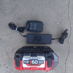 Craftsman V60 7.5 Ah Lithium-Ion battery Chordless With Charger