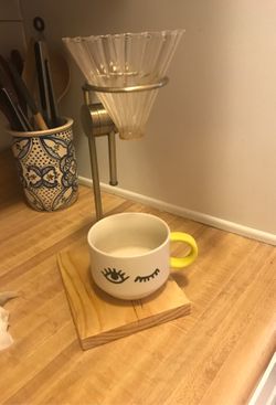 Pour over coffee maker with Chemex filters