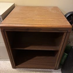 Solid Wood TV Stand W/Shelf