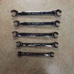 Snap On 5 Piece Metric Flare Nut Wrench Set