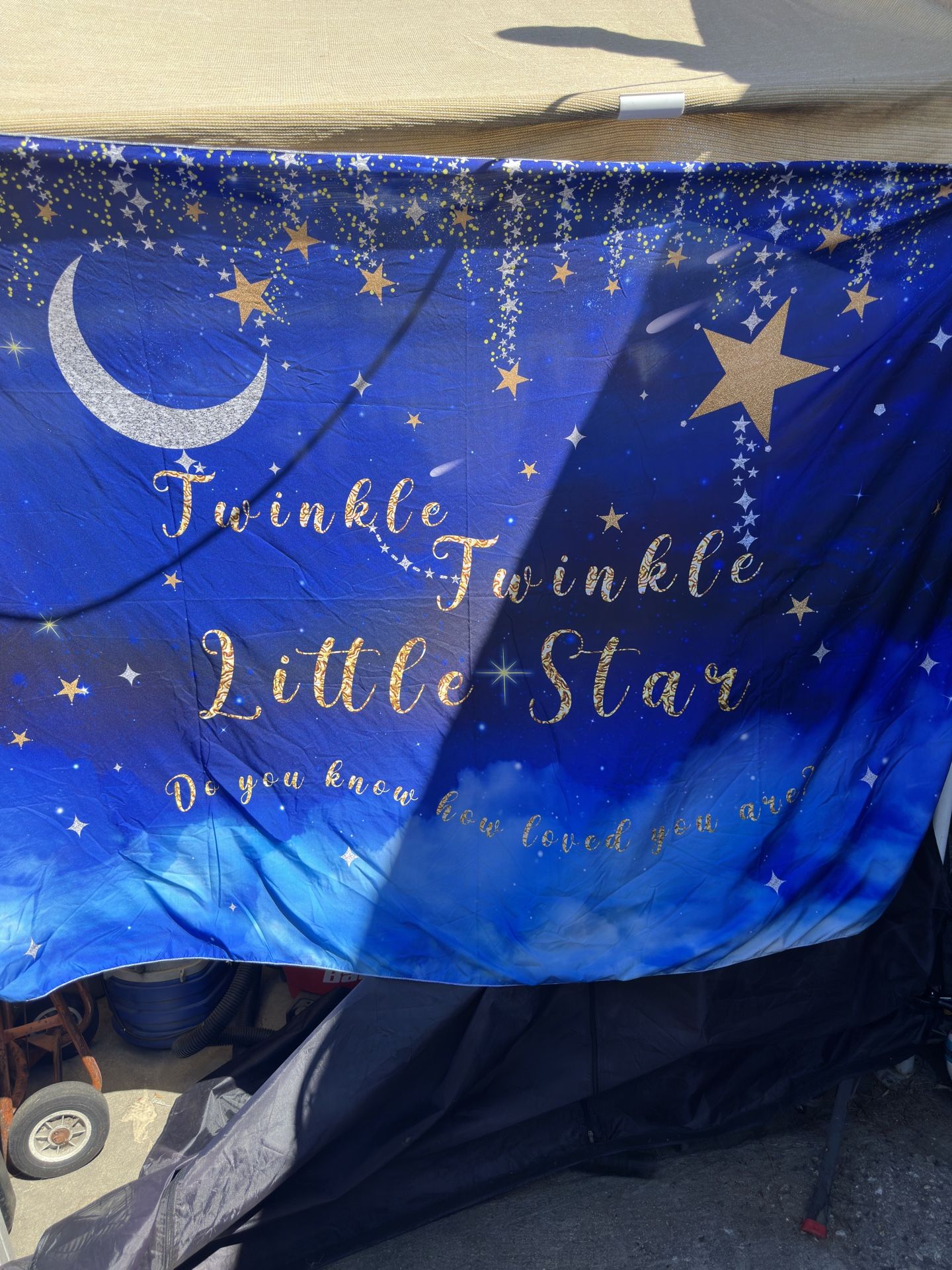 Baby Shower Star And Moon Backdrop