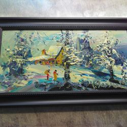 Famous artist Morris Katz original PAINTING