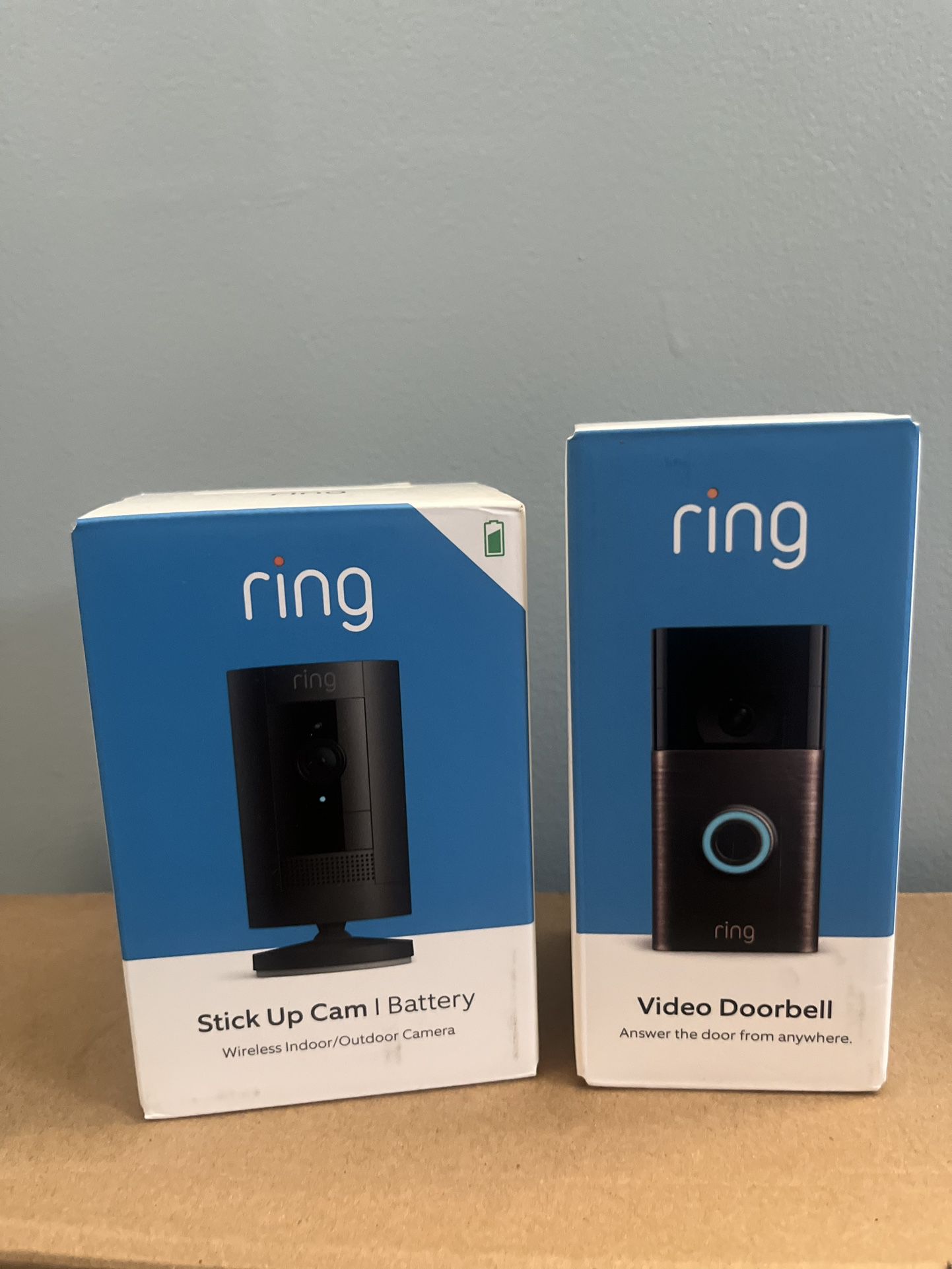 [READ DESC] BRAND NEW UNOPENED Ring Video Camera Doorbell Kit: Outdoor Doorbell + Stickup Cam - Home Security Bundle 🏠📸 