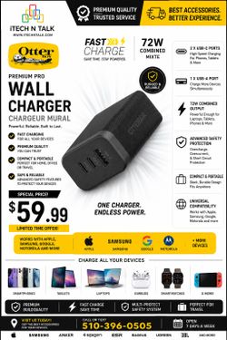OTTERBOX Premium Wall Charger 72W Fast Charger