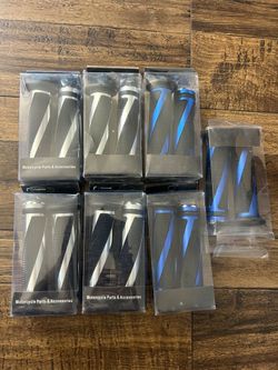 Motorcycle Universal 22MM Grips Retro Black 7/8'' Metal&Rubber Racing Handlebar Grip for Honda for GN CG GS for Yamaha for Suzuki for Cafe for Racer H