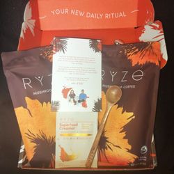 RYZE Superfood ... 2- 6.35 oz Bags of Mushroom Coffee 