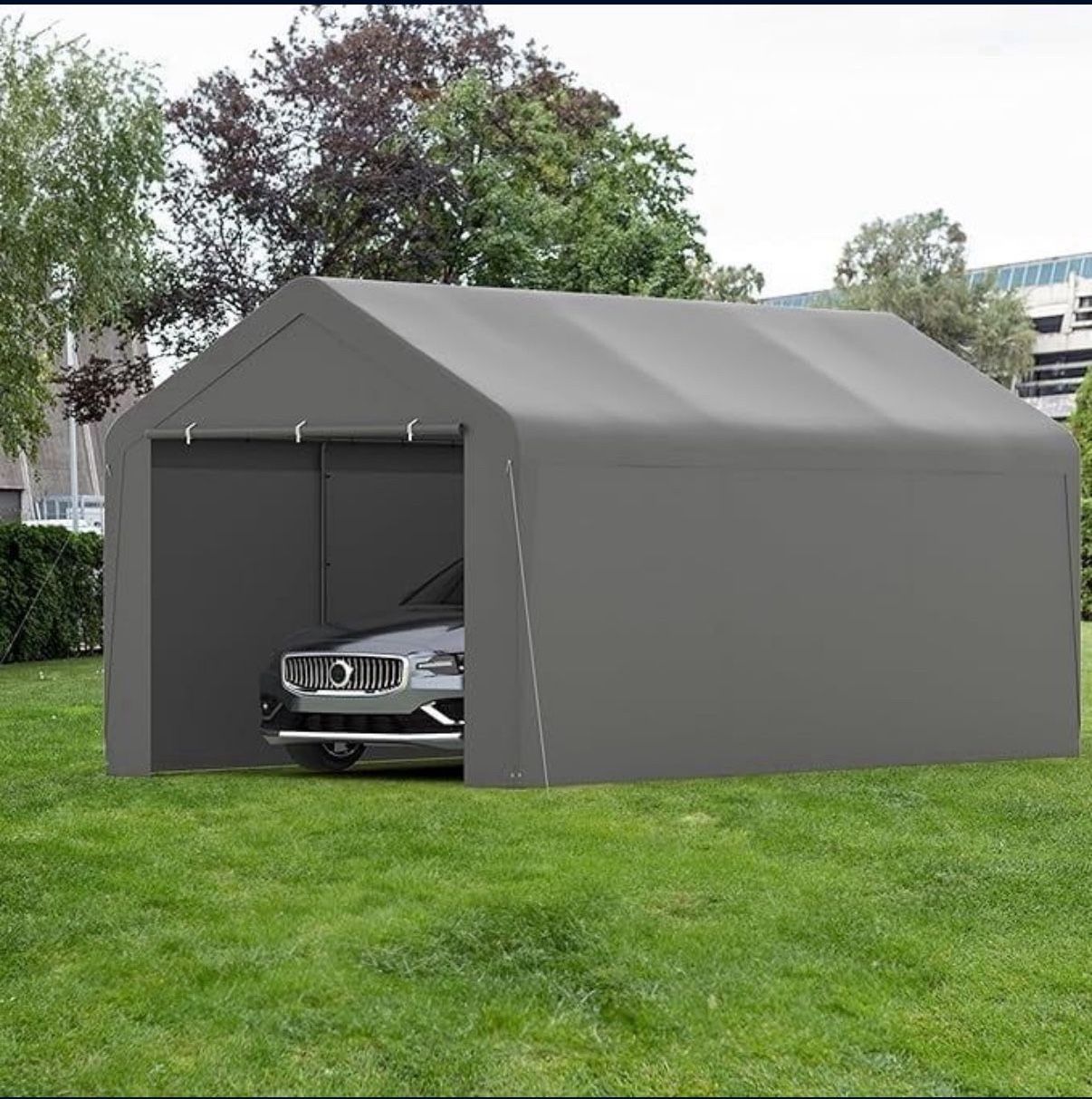 Carport 10x20 Dark Grey