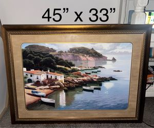 Glass framed print artwork