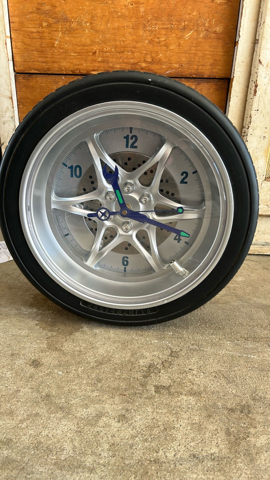 clock tire garage mancave