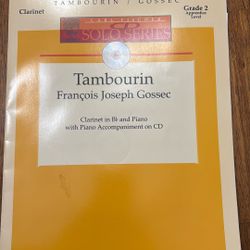 Tambourin by Francois Joseph Gossec clarinet music