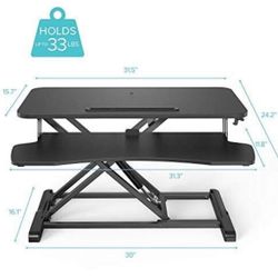 NEW 31.5" Adjustable Standing Desk Converter