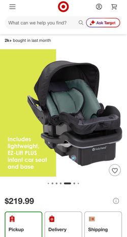 New Baby Trend Infant Car Seat ( CAR SEAT ONLY BRAND NEW IN PLASTIC WITH TAGS ) GENDER NEUTRAL - Madrid Green color