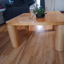 COFFEE TABLE SQUARE NATURAL WOOD 