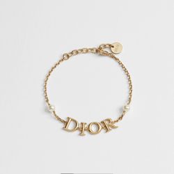 DIOR DioRevolution Bracelet Gold With White Pearls