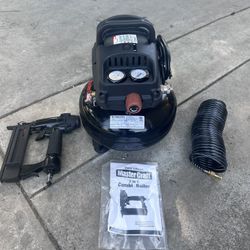 Master Craft Air Compressor W/Brad Nailer