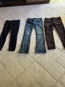 Three (3) Women blue jeans or pants for only $20.00