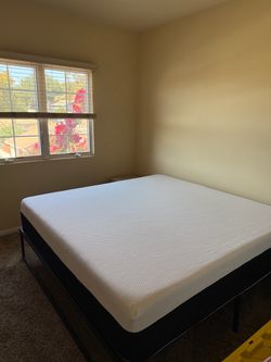 King Size bed and frame.