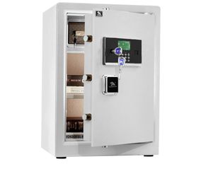 253 TIGERKING Home Safe Box, 3.7 Cu Ft Large Heavy-Duty Steel Security Safe, Anti-Theft, Dual Alarm System, Digital Keypad Lock & Backup Keys, for Mon