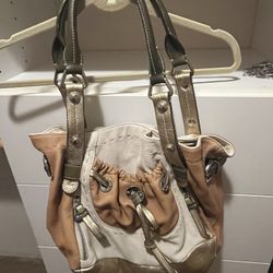 B Makowsky Leather Shoulder Bag