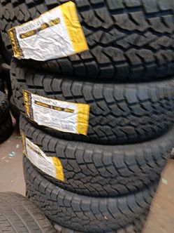New set of tires aplus all terrain 265 70 17