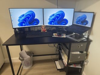 47 inch Computer Desk and Computer Chair