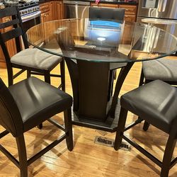 Modern Glasstop Dining Table