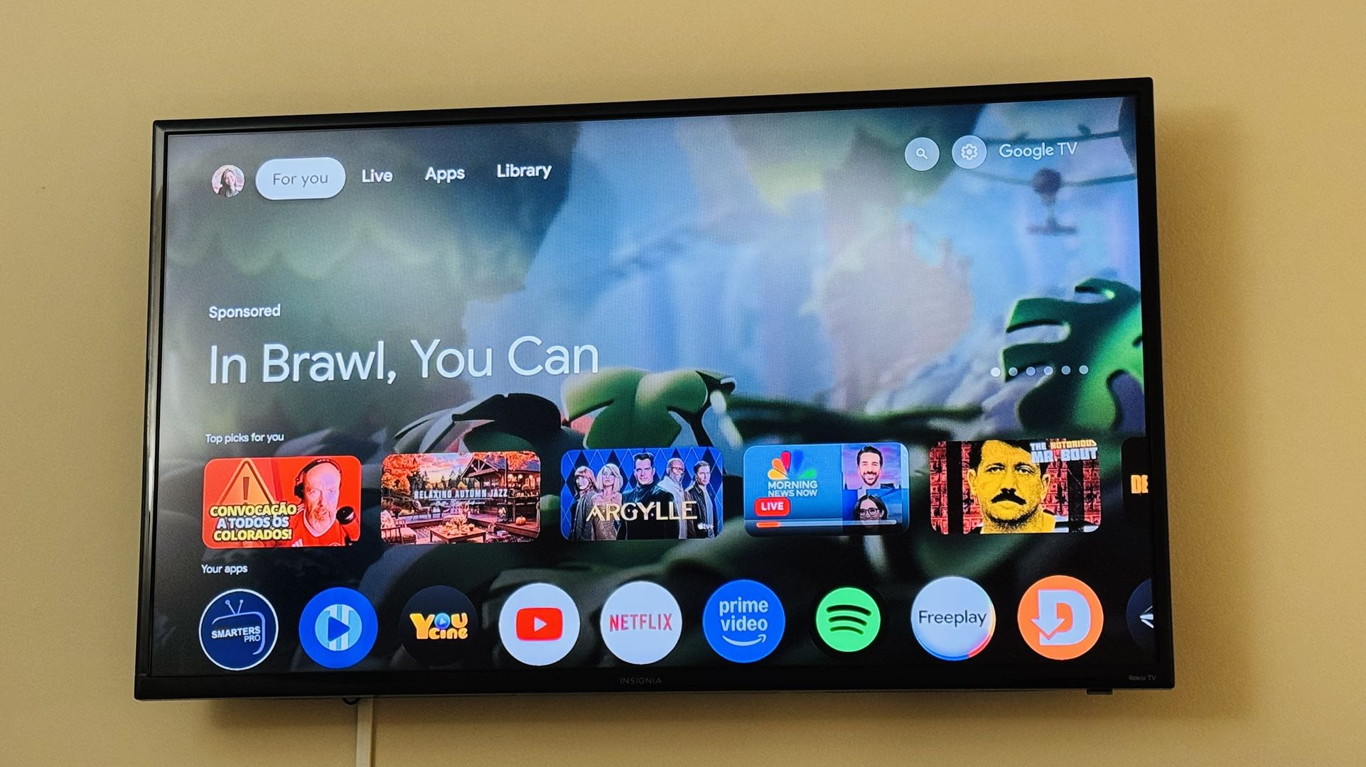 Insignia Roku TV 48” w/ Wall Mount