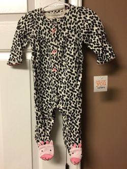 New with tags Carter just you leopard size 6mo and a Carter size 6mo lady bug $6