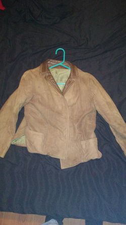 Suede / leather womens jacket