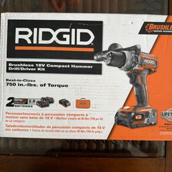 RIDGID Hammer Drill Driver Kit