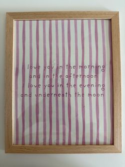 Framed Love Quote Wall Art Print