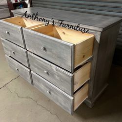 Solid Wood 60inch Dresser 