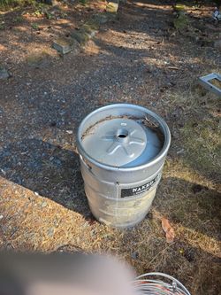 Empty beer keg