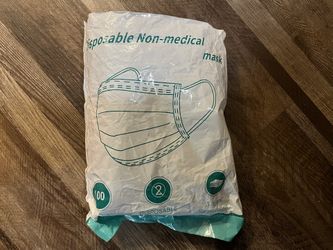 Black 100 Disposable Masks