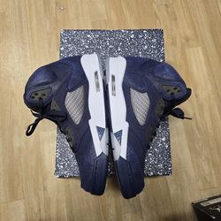 JORDAN 5 SIZE 10.5 NAVY BLUE