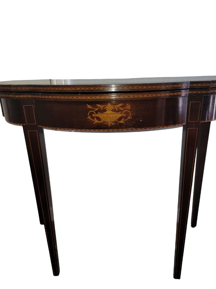 Antique Charak Convertible Game Table Console