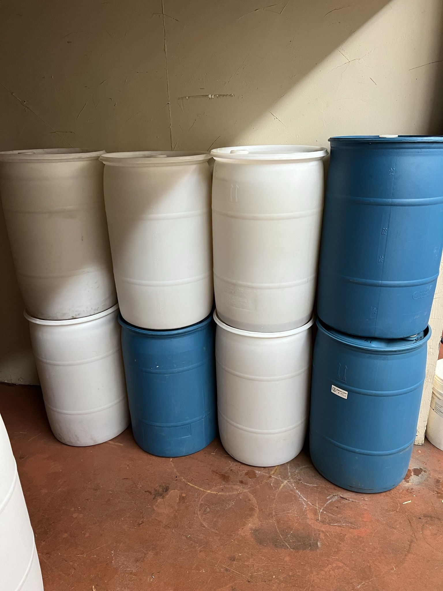 55 Gal Plastic Drums