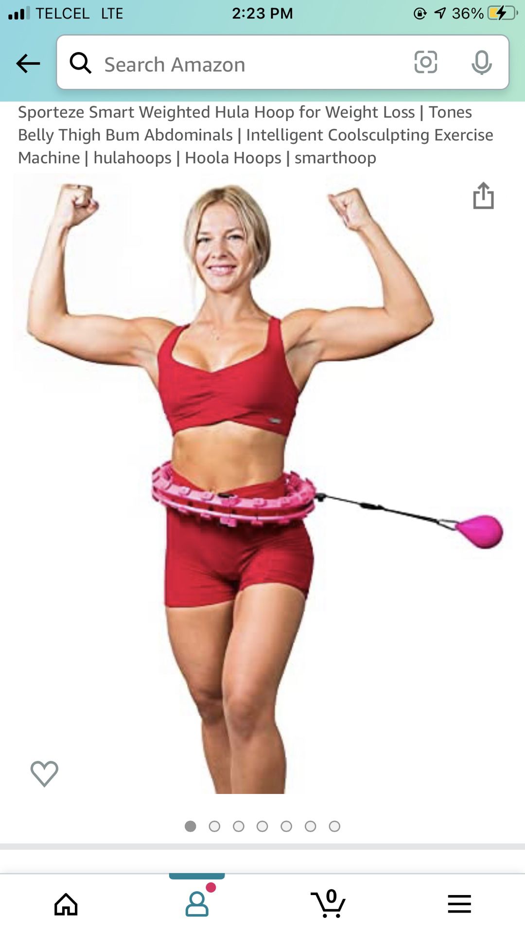 Sporteze Smart Weighted Hula Hoop for Weight Loss | Tones Belly Thigh Bum Abdominals | Intelligent Coolsculpting Exercise Machine | hulahoops | Hoola 