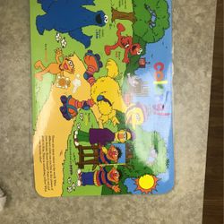 2002 Sesame Street Two Sides Placemat 