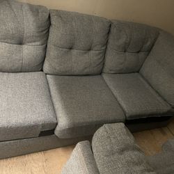 Grey L-Shape Couch