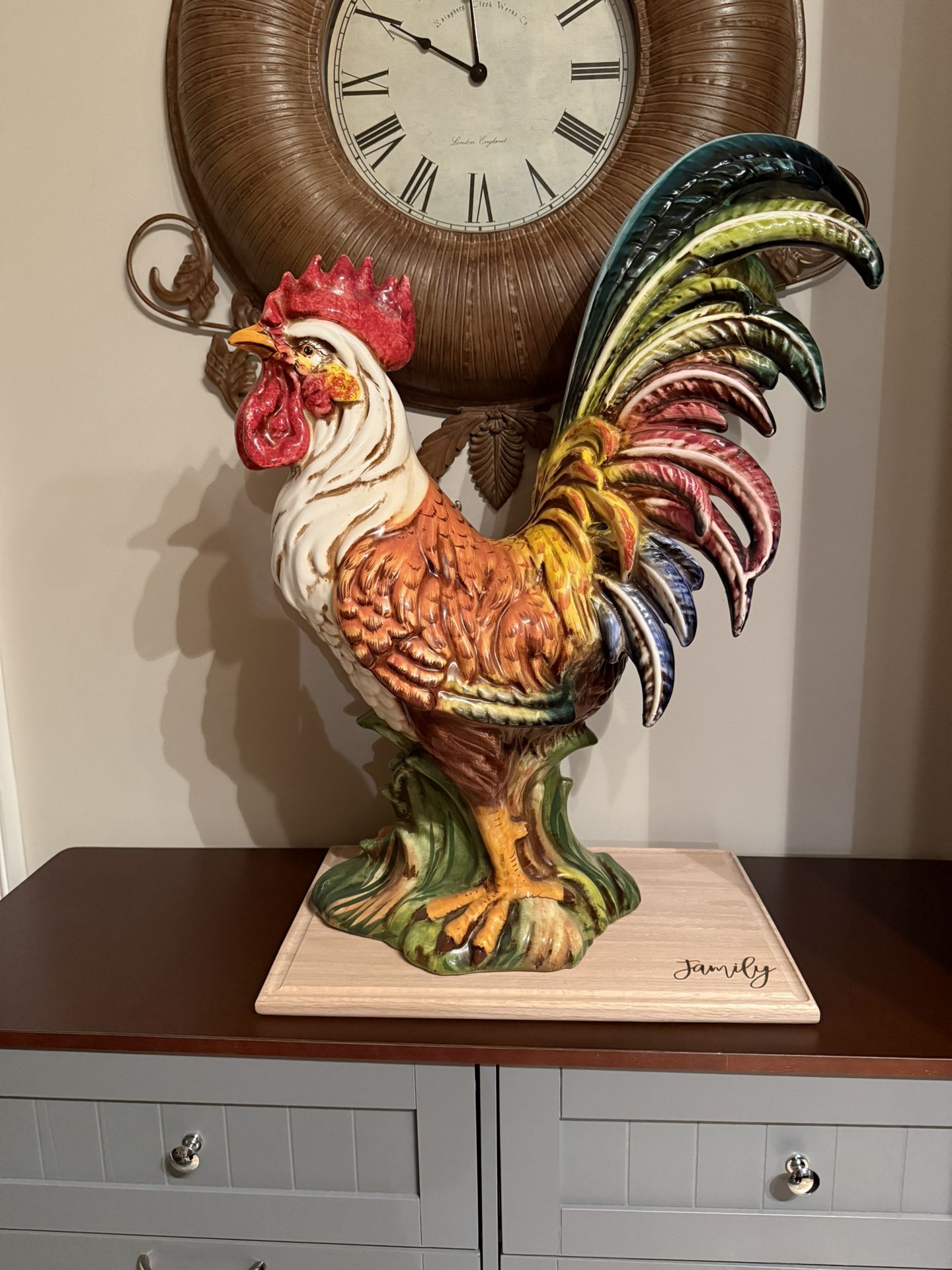 Large Ceramic Rooster