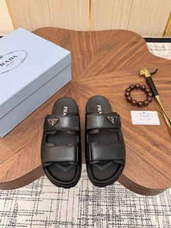 Prada Men’s Slides With Box 2026 New
