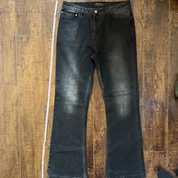 Balenciaga Flare bootcut denim jeans lost tape  